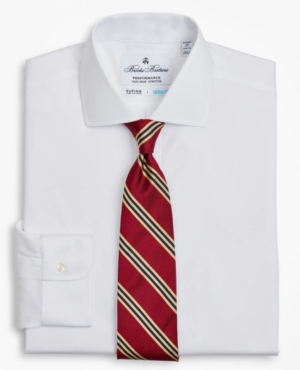 Regent Regular-Fit Dress Shirt, Performance Non-Iron with COOLMAX®, English Spread Collar Twill, image 2