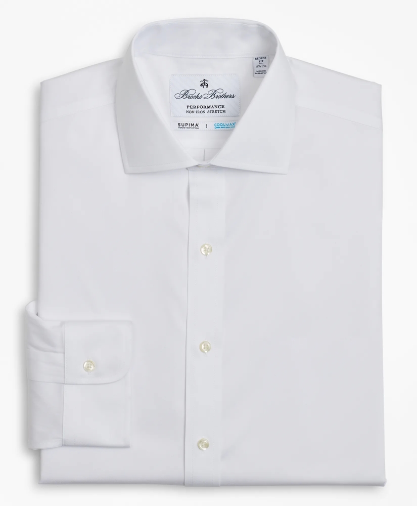 Regent Regular-Fit Dress Shirt, Performance Non-Iron with COOLMAX®, English Spread Collar Twill, image 6