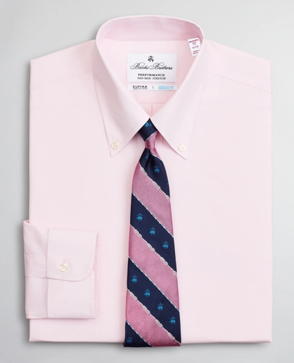 Madison Relaxed-Fit Dress Shirt, Performance Non-Iron with COOLMAX®, Button-Down Collar Twill, image 1