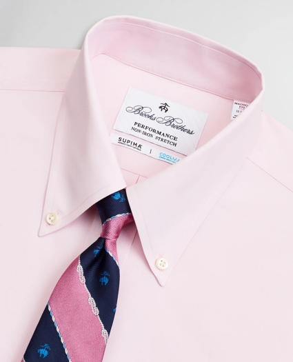 Madison Relaxed-Fit Dress Shirt, Performance Non-Iron with COOLMAX®, Button-Down Collar Twill, image 2