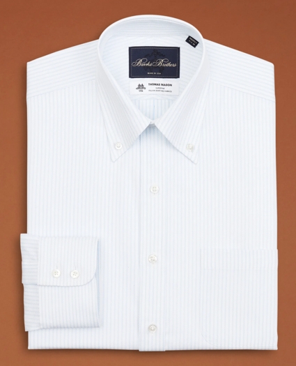 Golden Fleece® Regent Regular-Fit Dress Shirt, Button-Down Collar Striped Jacquard, image 5