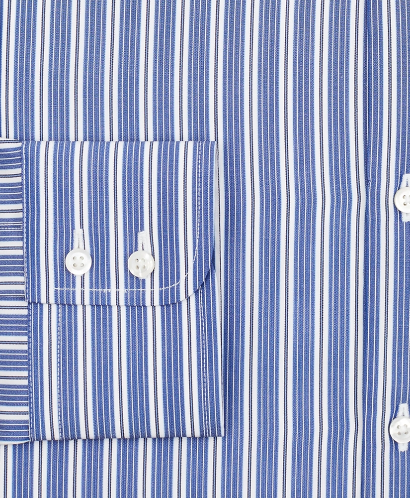 Golden Fleece® Regent Regular-Fit Dress Shirt, Londoner Collar Blue Multi-Stripe Poplin, image 5