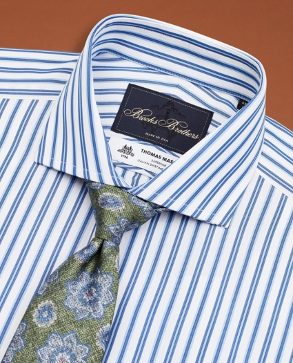 Golden Fleece® Regent Regular-Fit Dress Shirt, Londoner Collar White Multi-Stripe Poplin, image 3