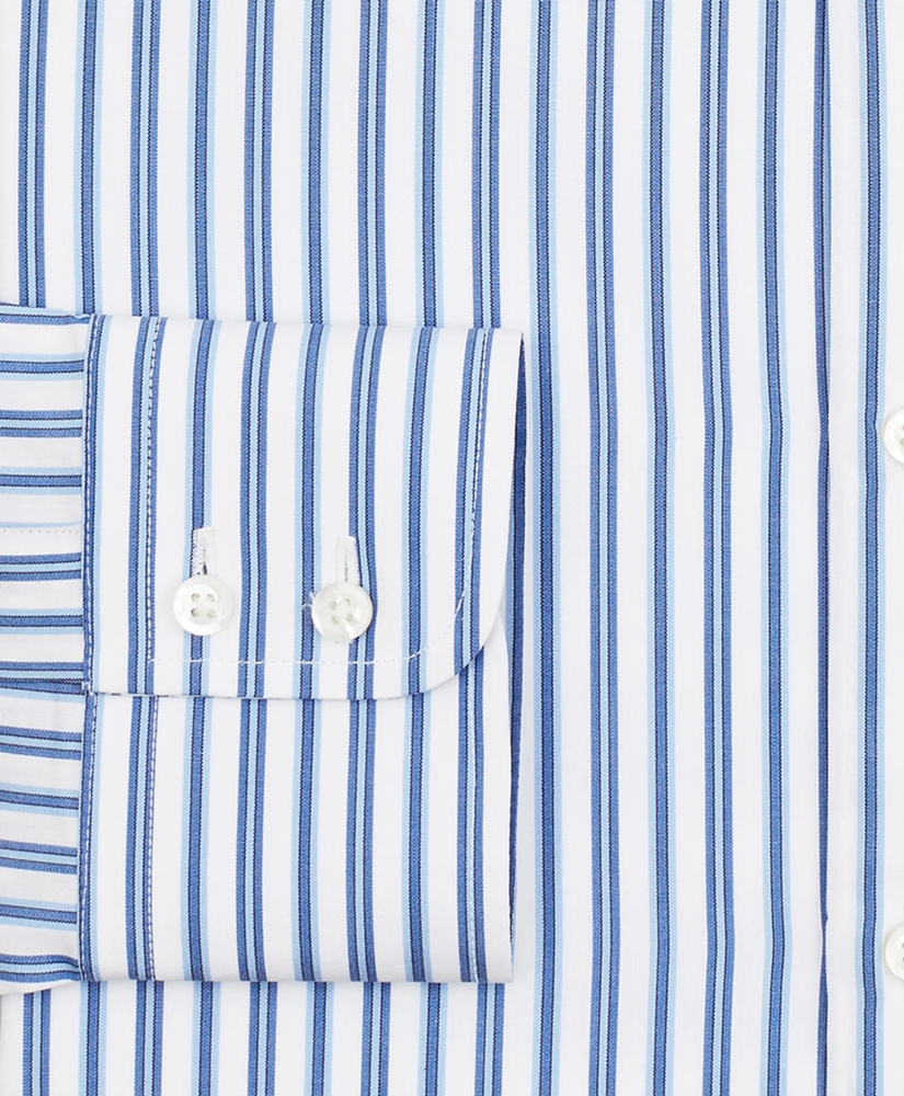 Golden Fleece® Regent Regular-Fit Dress Shirt, Londoner Collar White Multi-Stripe Poplin, image 4
