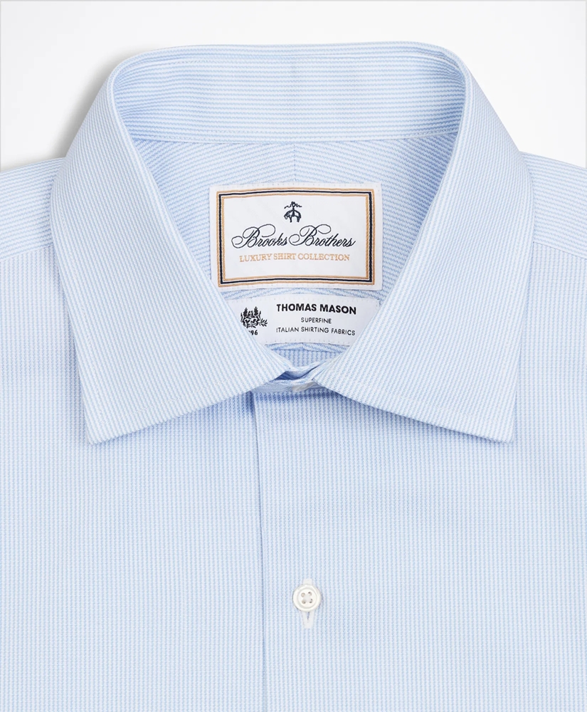 Luxury Collection Milano Slim-Fit Dress Shirt, Franklin Spread Collar Thick Stripe, image 2