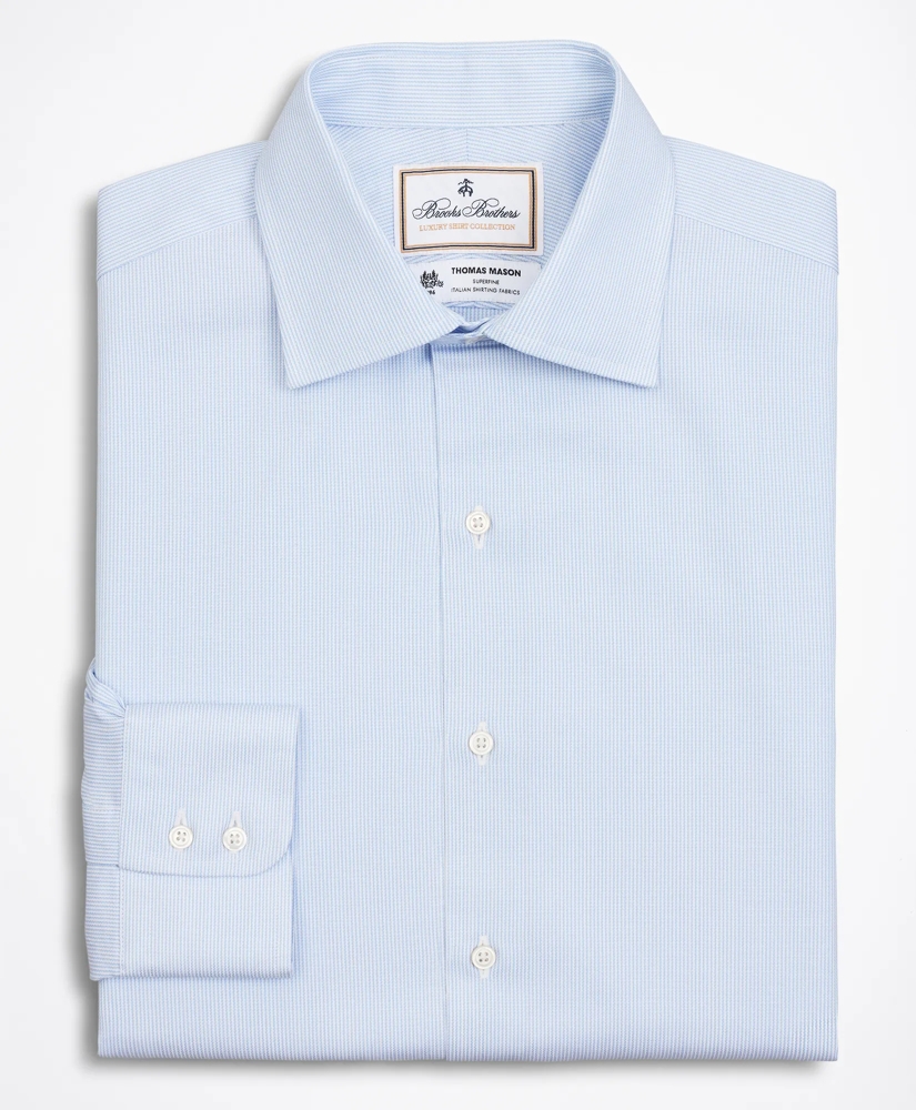 Luxury Collection Milano Slim-Fit Dress Shirt, Franklin Spread Collar Thick Stripe, image 4