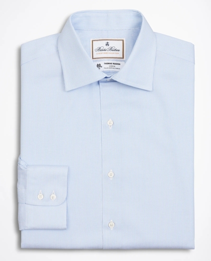 Luxury Collection Milano Slim-Fit Dress Shirt, Franklin Spread Collar Thick Stripe, image 4