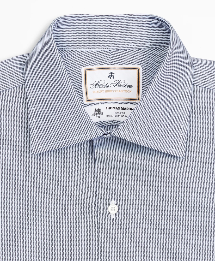 Luxury Collection Milano Slim-Fit Dress Shirt, Franklin Spread Collar Thick Stripe, image 2