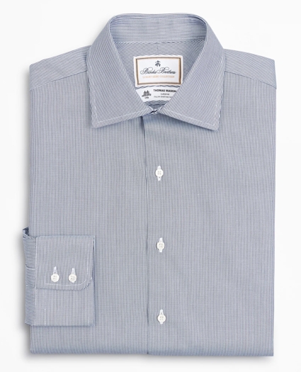 Luxury Collection Milano Slim-Fit Dress Shirt, Franklin Spread Collar Thick Stripe, image 4