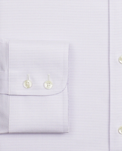 Stretch Regent Regular-Fit Dress Shirt, Non-Iron Twill Ainsley Collar Micro-Check, image 3