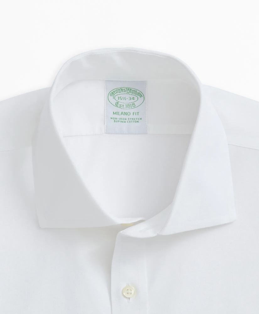 Milano Slim-Fit Dress Shirt, Non-Iron Ainsley, image 2