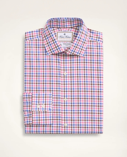 Brooks Brothers x Thomas Mason&reg; Milano Slim-Fit Dress Shirt, Poplin English Collar Multi-Windowpane, image 1