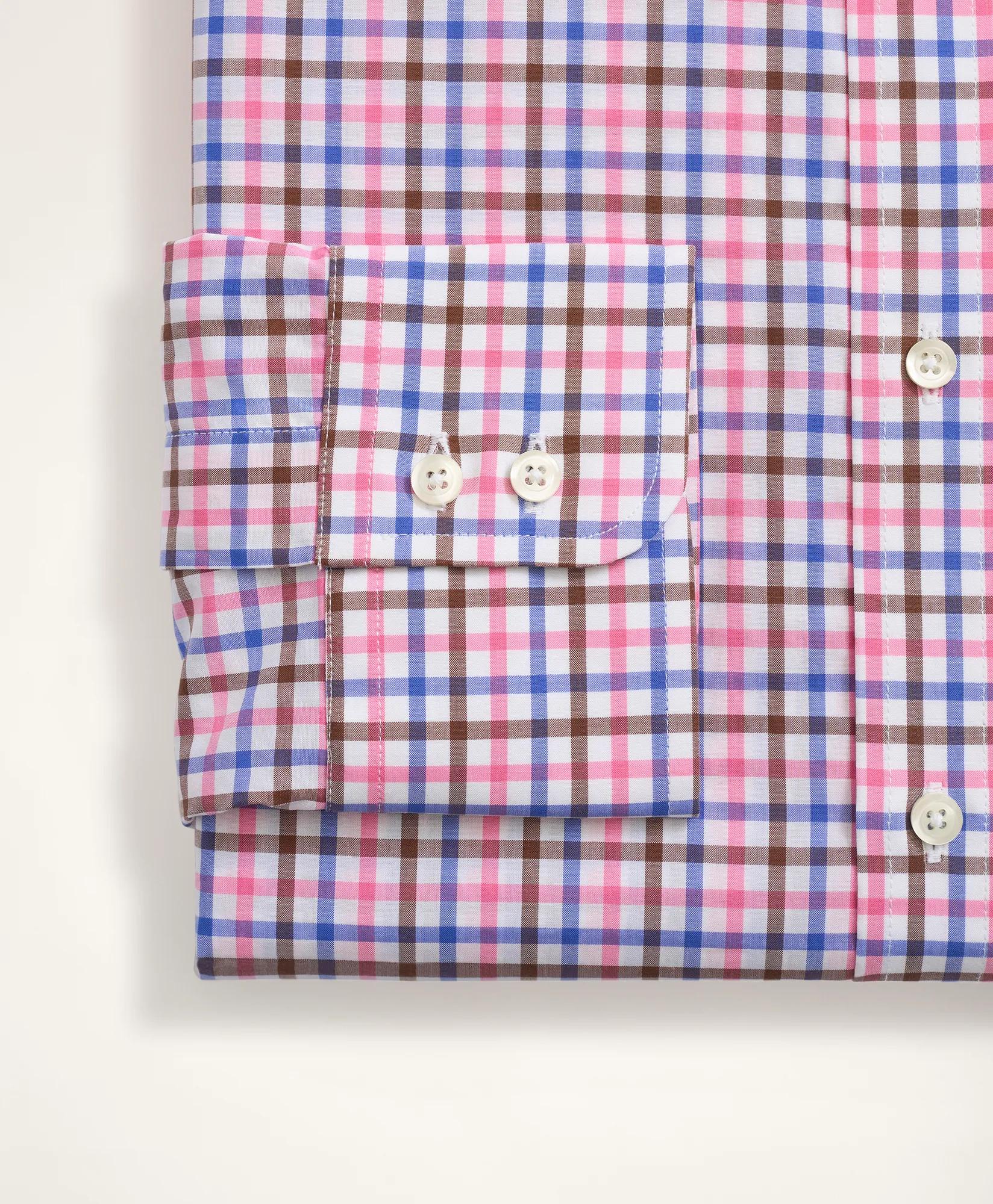 Brooks Brothers x Thomas Mason&reg; Milano Slim-Fit Dress Shirt, Poplin English Collar Multi-Windowpane, image 2