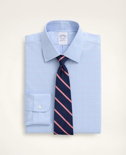 Stretch Regent Regular-Fit Dress Shirt, Non-Iron Royal Oxford Ainsley Collar Graph Check, image 1