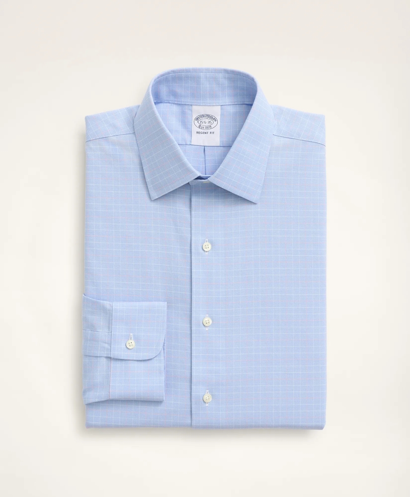 Stretch Regent Regular-Fit Dress Shirt, Non-Iron Royal Oxford Ainsley Collar Graph Check, image 4
