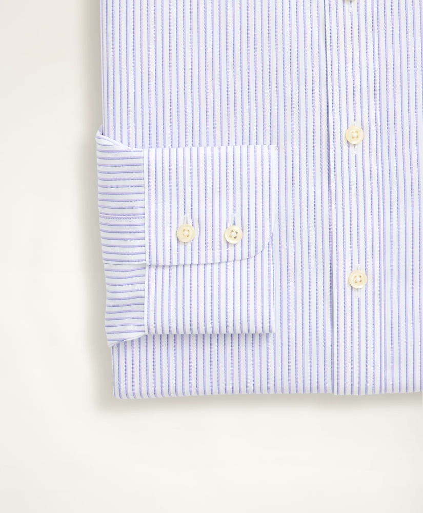 Milano Slim-Fit Dress Shirt, Non-Iron Ultrafine Twill Ainsley Collar Stripe, image 3
