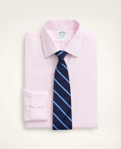 Stretch Milano Slim-Fit Dress Shirt, Non-Iron Royal Oxford Ainsley Collar Stripe, image 1