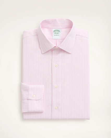 Stretch Milano Slim-Fit Dress Shirt, Non-Iron Royal Oxford Ainsley Collar Stripe, image 4