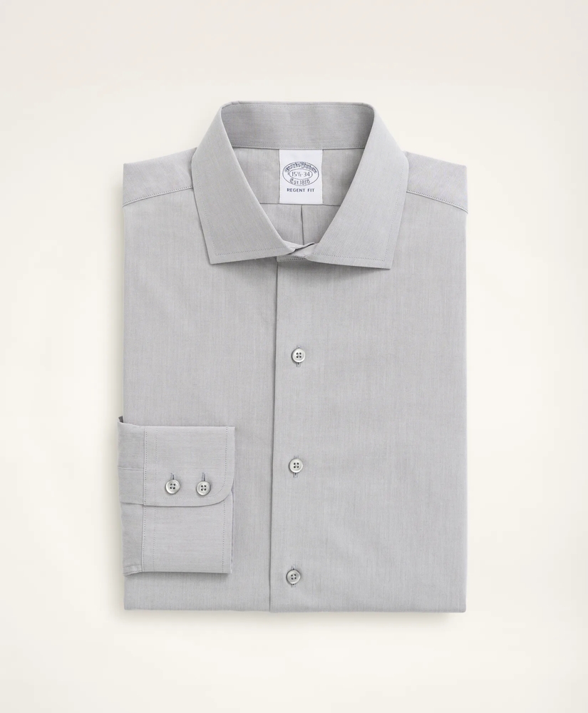 Regent Regular-Fit Dress Shirt, Poplin English Collar End-On-End, image 4