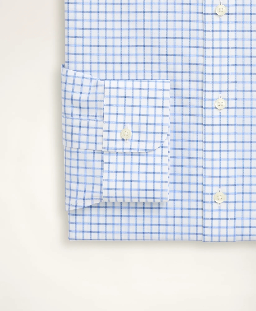 Stretch Milano Slim-Fit Dress Shirt, Non-Iron Poplin Ainsley Collar Check, image 3