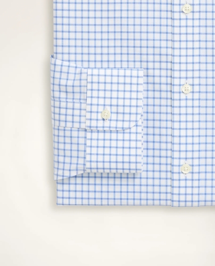 Stretch Milano Slim-Fit Dress Shirt, Non-Iron Poplin Ainsley Collar Check, image 3