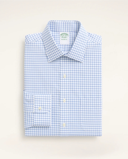Stretch Milano Slim-Fit Dress Shirt, Non-Iron Poplin Ainsley Collar Check, image 4