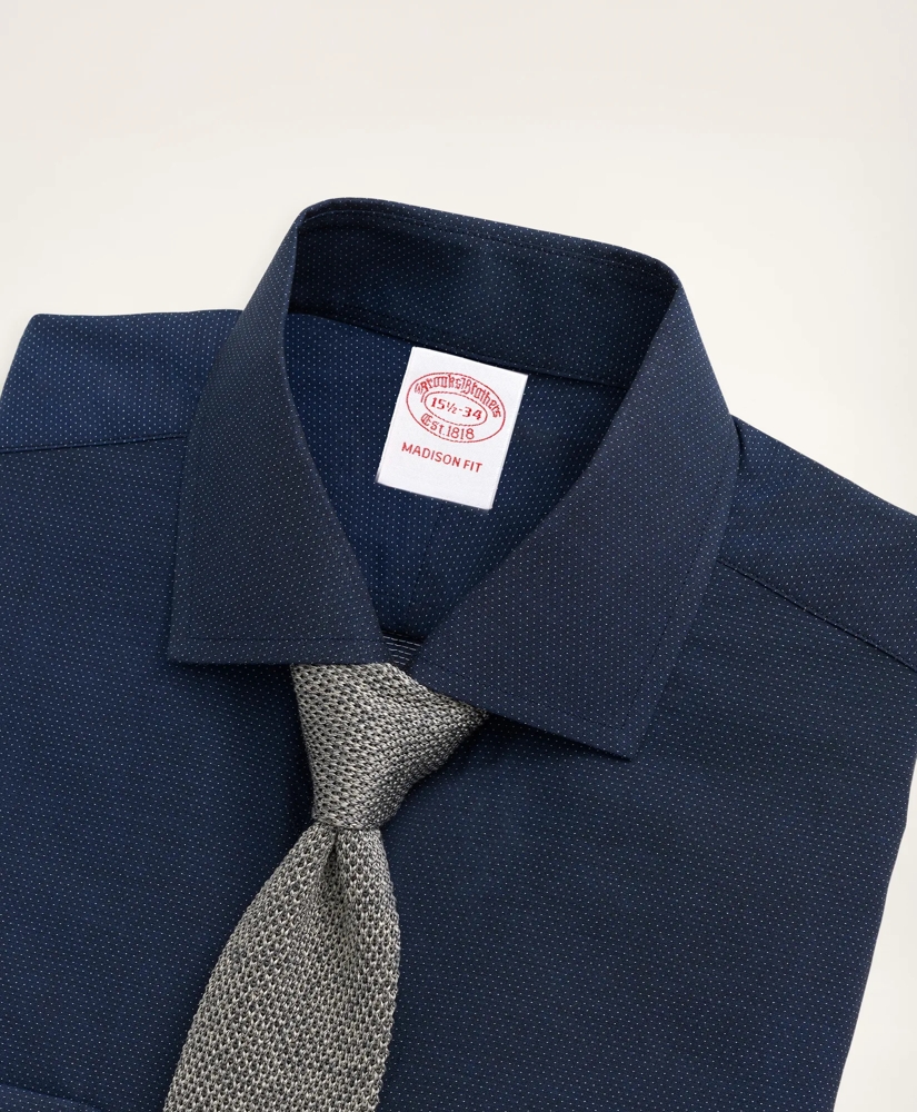 Madison Relaxed-Fit Dress Shirt, Dobby English Collar Solid, image 2