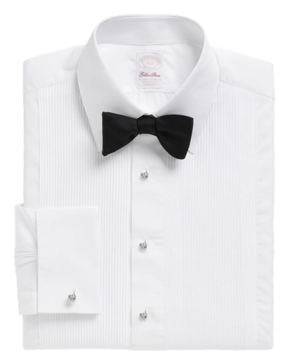 Golden Fleece® Madison Fit Swiss Pleat Tennis Collar French Cuff Tuxedo Shirt, image 1