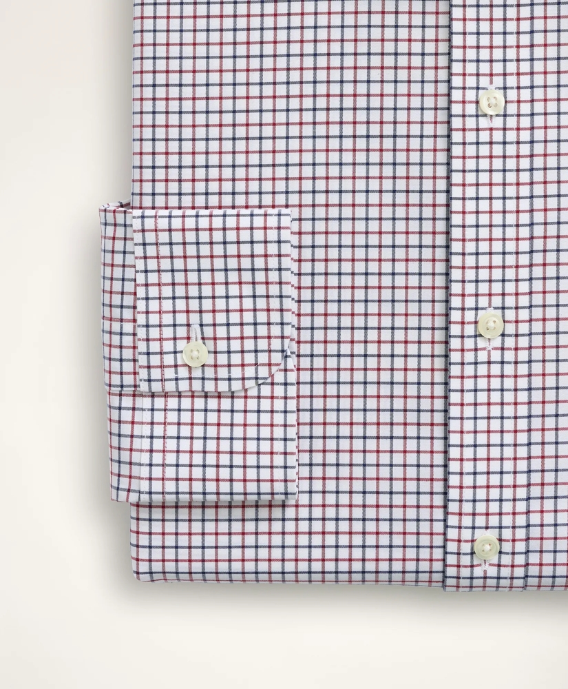 Stretch Regent Regular-Fit Dress Shirt, Non-Iron Poplin Ainsley Collar Tattersall, image 4