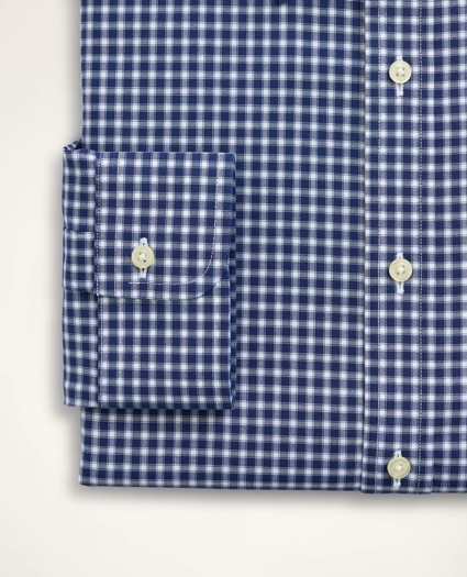 Stretch Regent Regular-Fit Dress Shirt, Non-Iron Pinpoint Oxford Button Down Collar Gingham, image 4