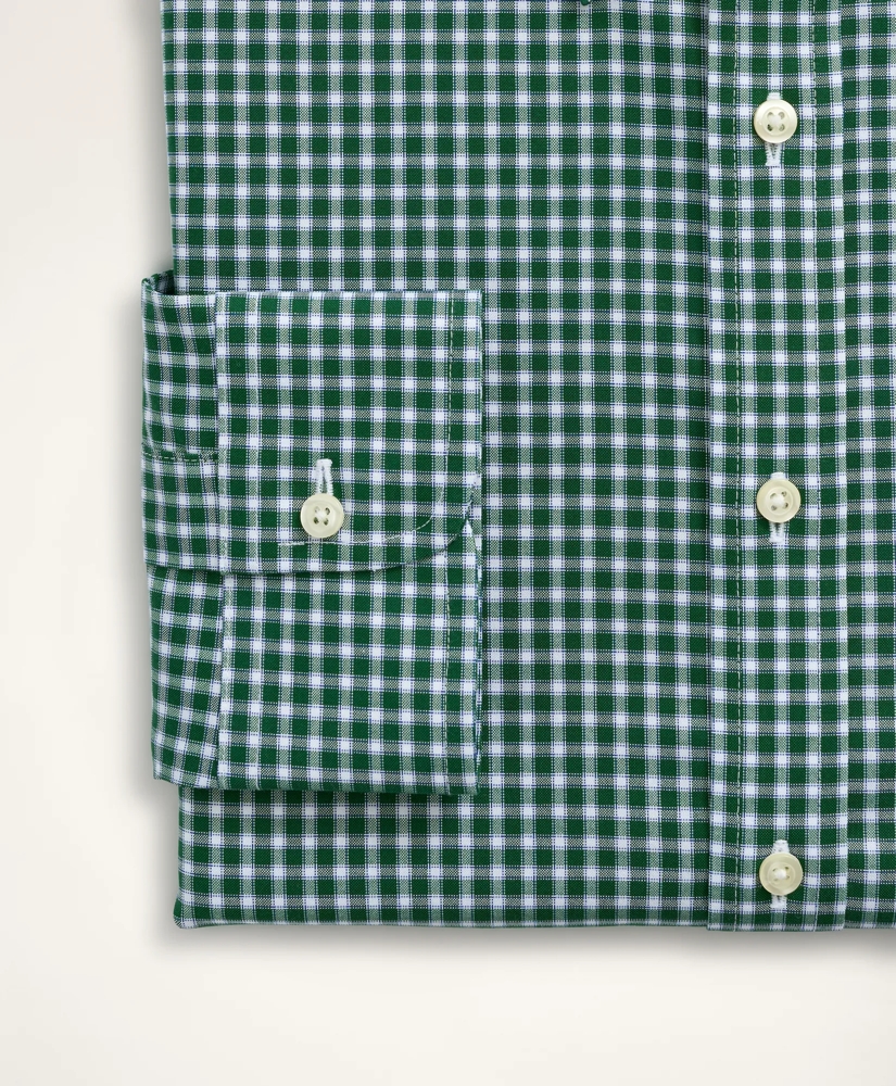 Stretch Madison Relaxed-Fit Dress Shirt, Non-Iron Pinpoint Oxford Button Down Collar Gingham, image 4