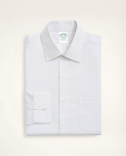 Stretch Milano Slim-Fit Dress Shirt, Non-Iron Poplin Ainsley Collar Dot, image 3