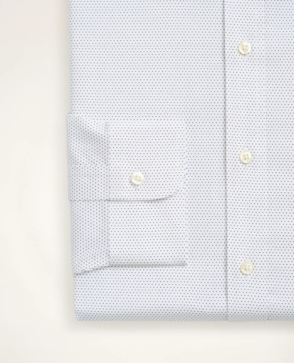 Stretch Milano Slim-Fit Dress Shirt, Non-Iron Poplin Ainsley Collar Dot, image 4