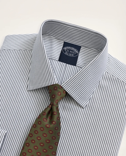 Stretch Big & Tall Dress Shirt, Non-Iron Herringbone Candy Stripe Ainsley Collar, image 2