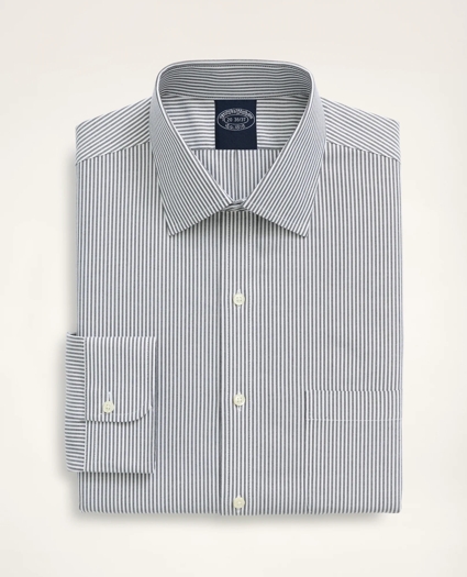 Stretch Big & Tall Dress Shirt, Non-Iron Herringbone Candy Stripe Ainsley Collar, image 3
