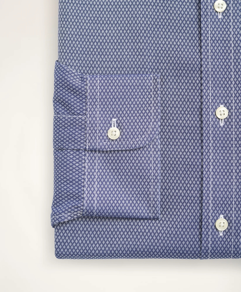 Stretch Madison Relaxed-Fit Dress Shirt, Non-Iron Dobby Ainsley Collar Diamond, image 4