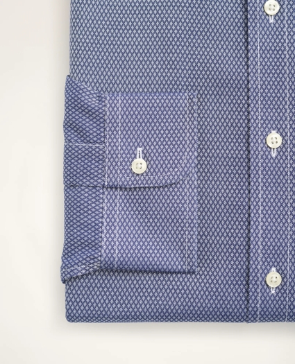 Stretch Madison Relaxed-Fit Dress Shirt, Non-Iron Dobby Ainsley Collar Diamond, image 4