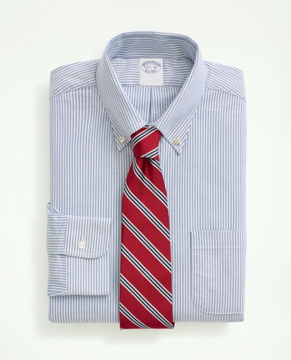 American-Made Oxford Cloth Button-Down Stripe Dress Shirt, image 1
