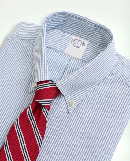 American-Made Oxford Cloth Button-Down Stripe Dress Shirt, image 2
