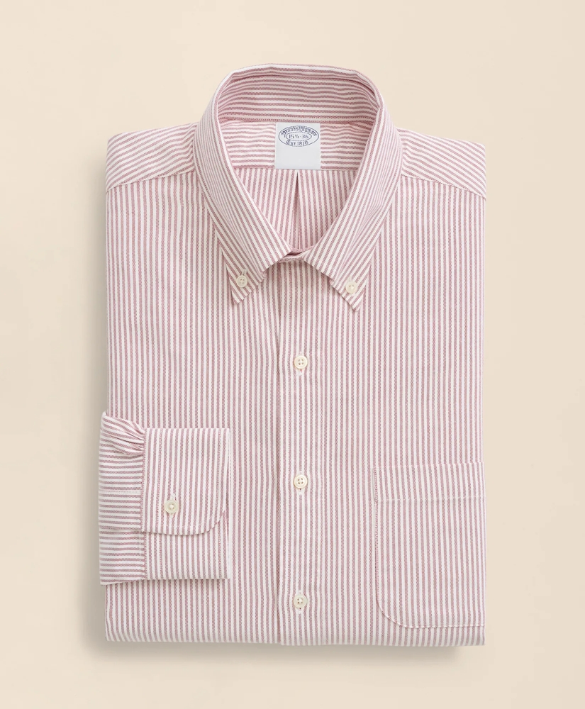 American-Made Oxford Cloth Button-Down Stripe Dress Shirt, image 3