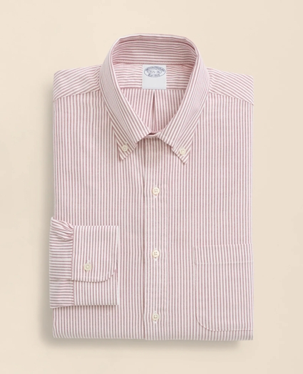 American-Made Oxford Cloth Button-Down Stripe Dress Shirt, image 3