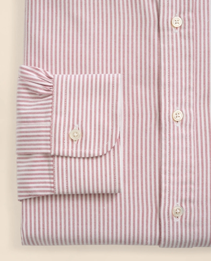 American-Made Oxford Cloth Button-Down Stripe Dress Shirt, image 4