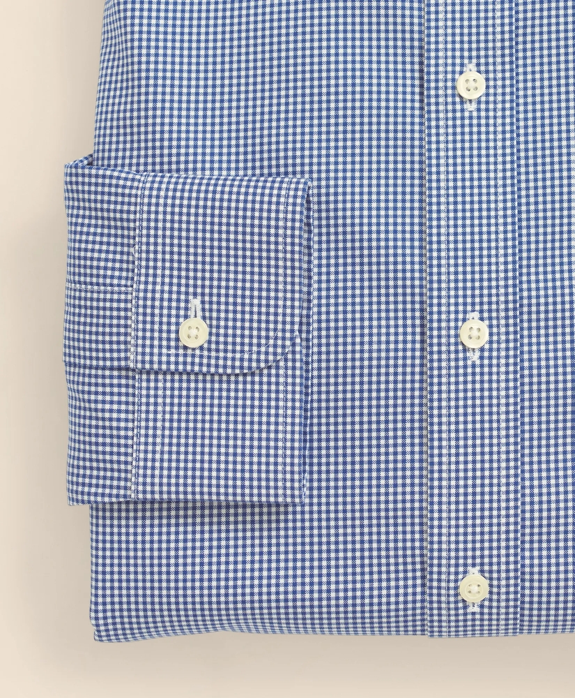 Stretch Supima&reg; Cotton Non-Iron Pinpoint Oxford Ainsley Collar, Gingham Dress Shirt, image 4