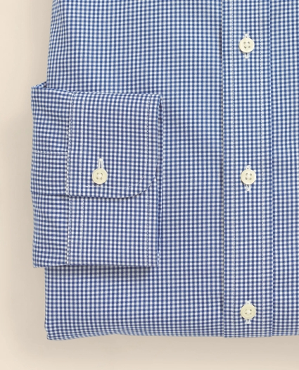 Stretch Supima&reg; Cotton Non-Iron Pinpoint Oxford Ainsley Collar, Gingham Dress Shirt, image 4