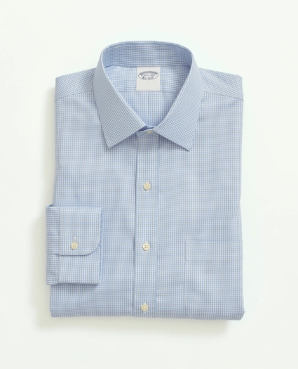 Stretch Supima® Cotton Non-Iron Pinpoint Oxford Ainsley Collar, Gingham Dress Shirt, image 2