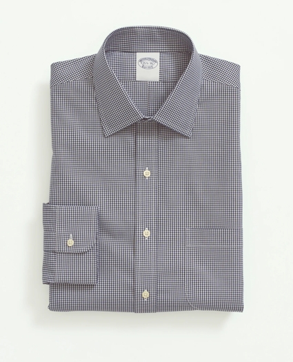 Stretch Supima® Cotton Non-Iron Pinpoint Oxford Ainsley Collar, Gingham Dress Shirt, image 2