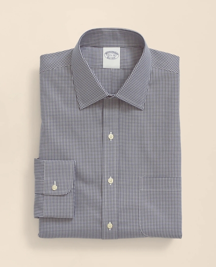 Stretch Supima&reg; Cotton Non-Iron Pinpoint Oxford Ainsley Collar, Gingham Dress Shirt, image 2