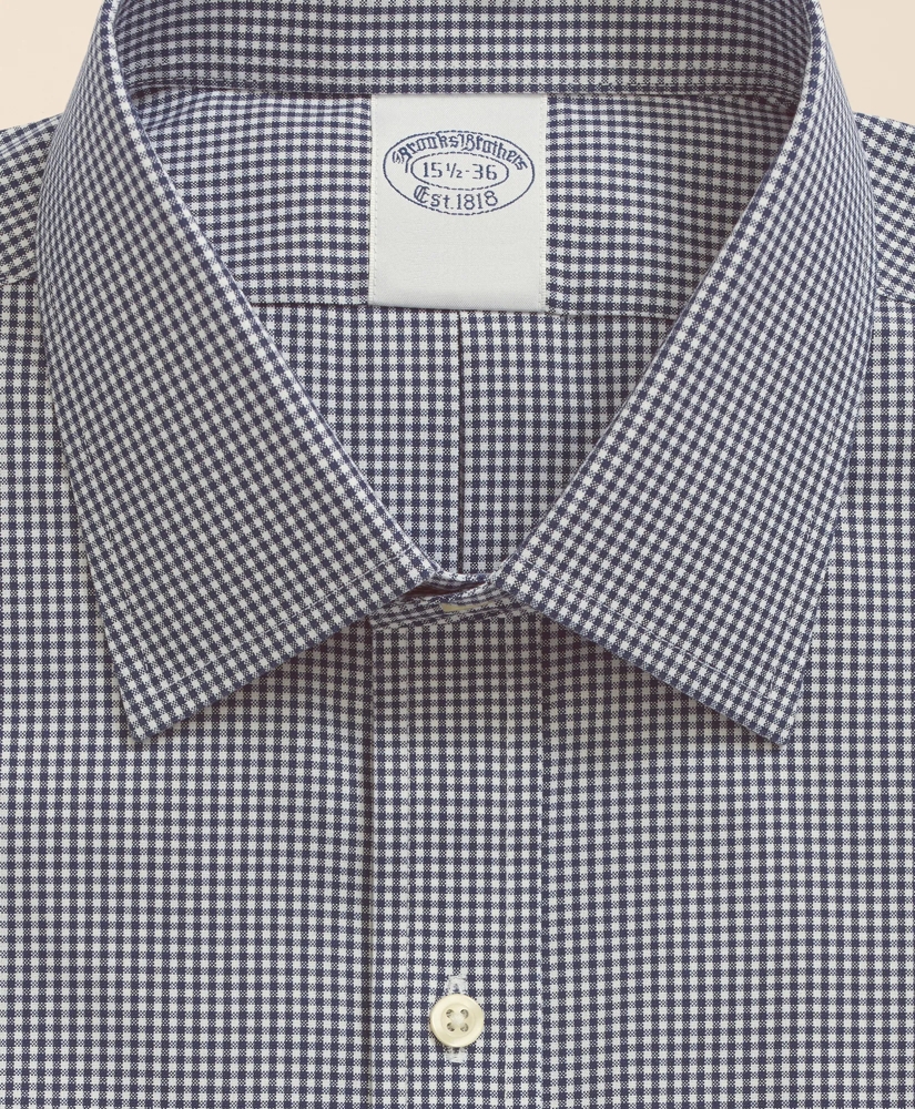 Stretch Supima&reg; Cotton Non-Iron Pinpoint Oxford Ainsley Collar, Gingham Dress Shirt, image 3