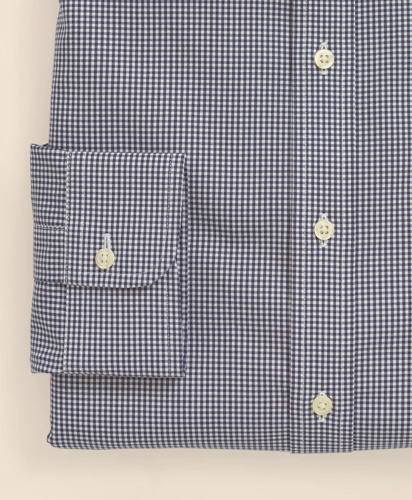 Stretch Supima&reg; Cotton Non-Iron Pinpoint Oxford Ainsley Collar, Gingham Dress Shirt, image 4