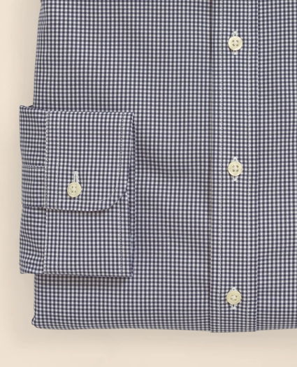 Stretch Supima&reg; Cotton Non-Iron Pinpoint Oxford Ainsley Collar, Gingham Dress Shirt, image 4